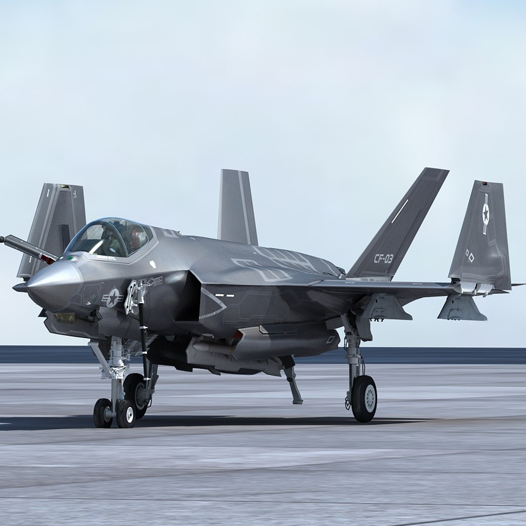 F-35 Cf-3 Pilot 3d Max
