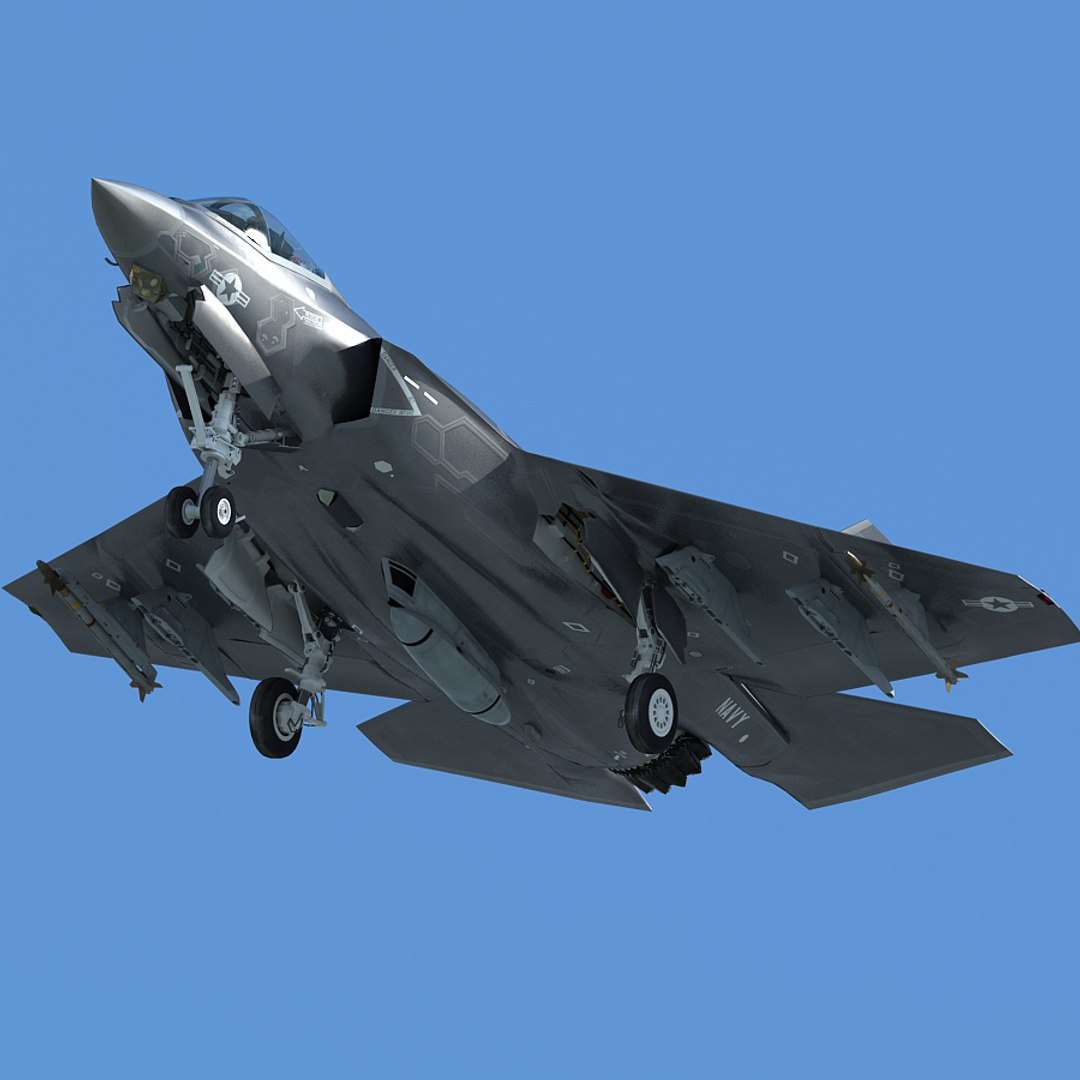 F-35 Cf-3 Pilot 3d Max
