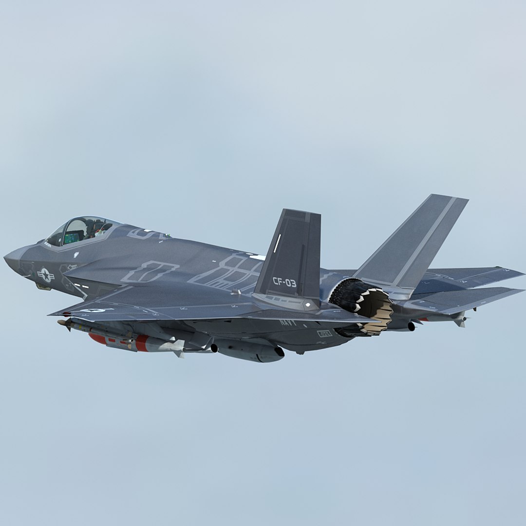 F-35 Cf-3 Pilot 3d Max