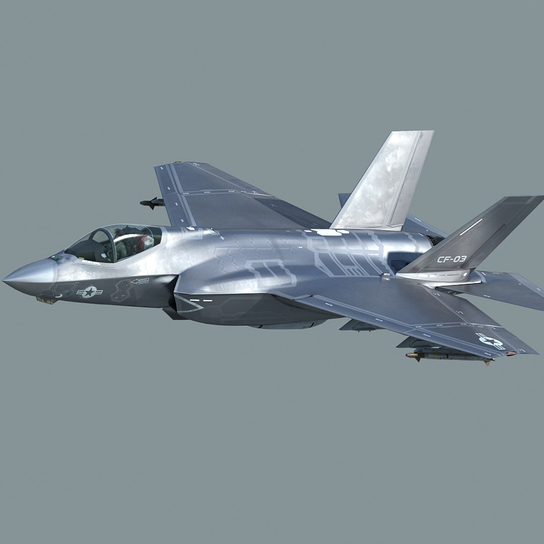 F-35 Cf-3 Pilot 3d Max