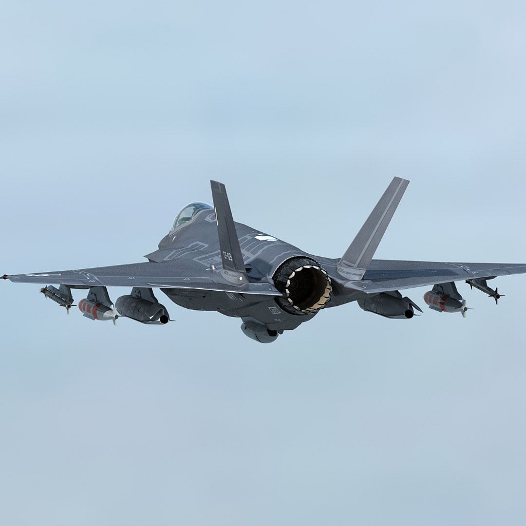 F-35 Cf-3 Pilot 3d Max
