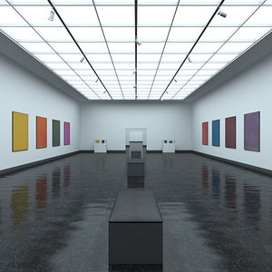 modern art gallery 3D