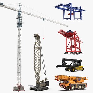 3D cranes 2 model