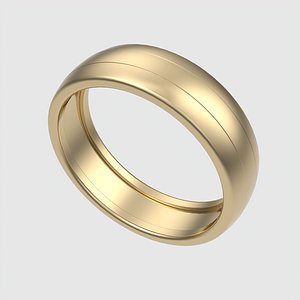 Wide Band Contemporary Ring JDBCo 3D model