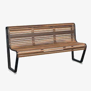 Modern Street Bench - Street Furniture