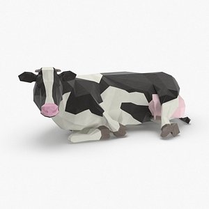 3D cow---sitting model