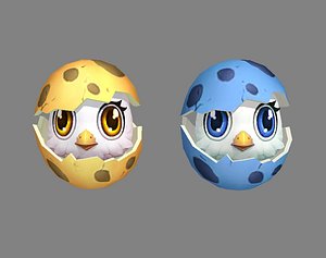 Cartoon new born bird - chicken