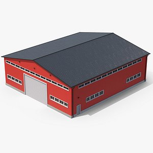 Red Warehouse 4 3D model