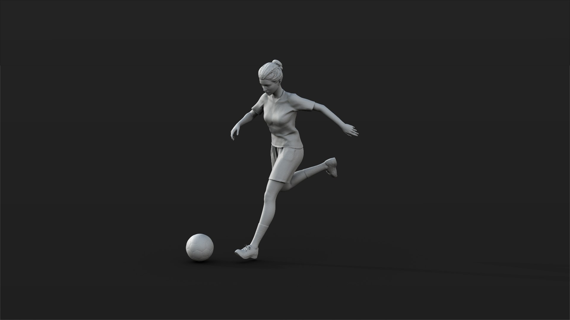 3D Soccer Football White and Black Jersey Player-11 - TurboSquid