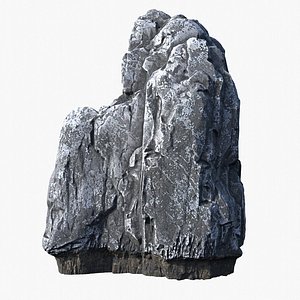 3D Granite Rock Island 05