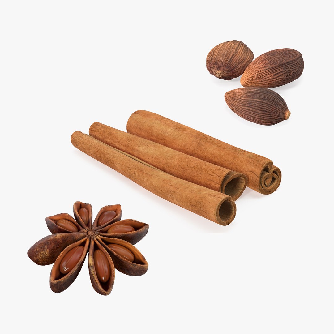 Spices Collection 3D model preview