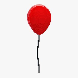 Voxel Red Balloon