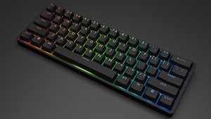 3D RGB gaming keyboard