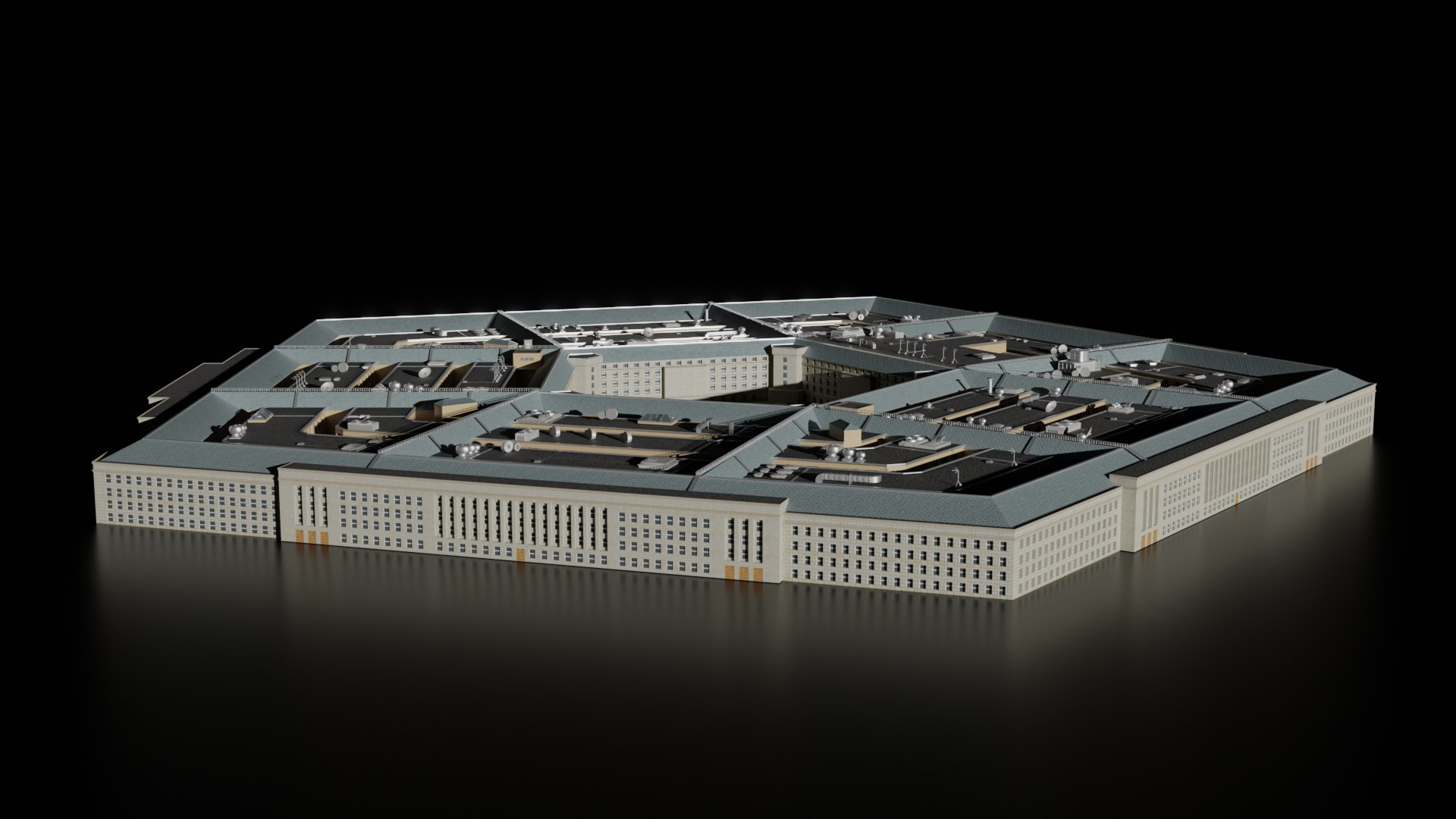 3D Model The Pentagon - TurboSquid 2101642