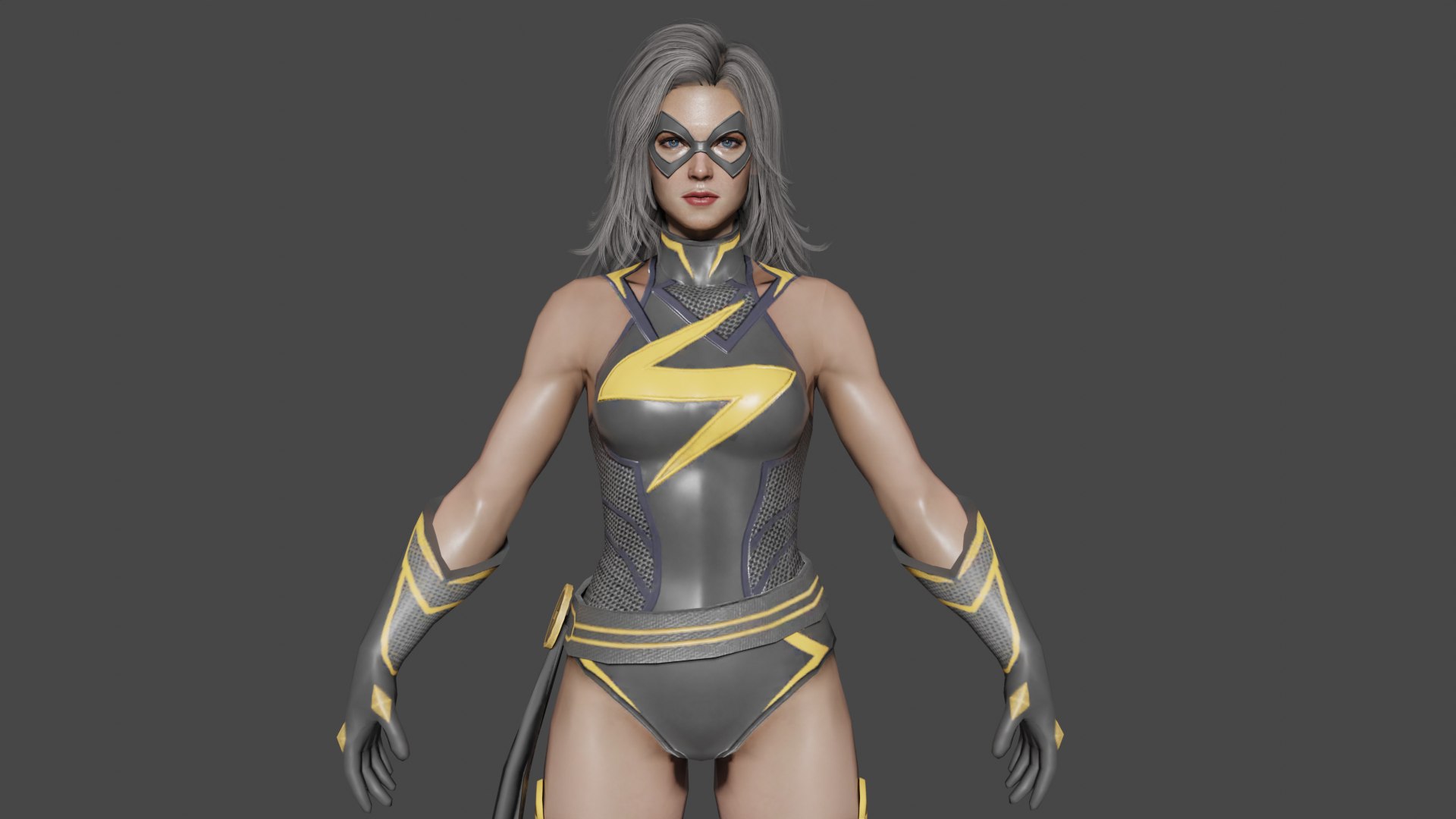 3D Model Ms Marvel Low-poly - TurboSquid 2472823