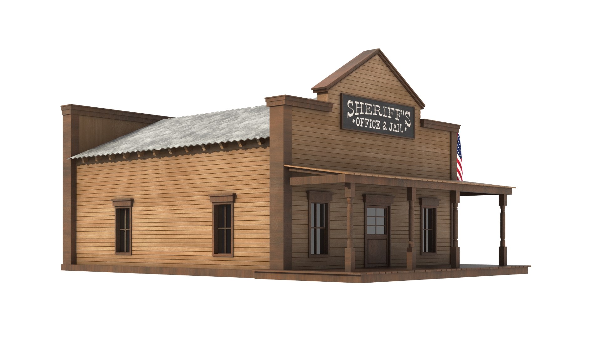 3D model Detailed Western Buildings Collection 02 - TurboSquid 2166208