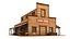 Detailed Western Buildings Collection 02