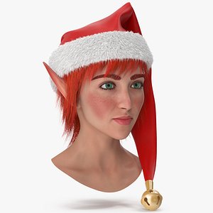 Christmas Elf Female Head
