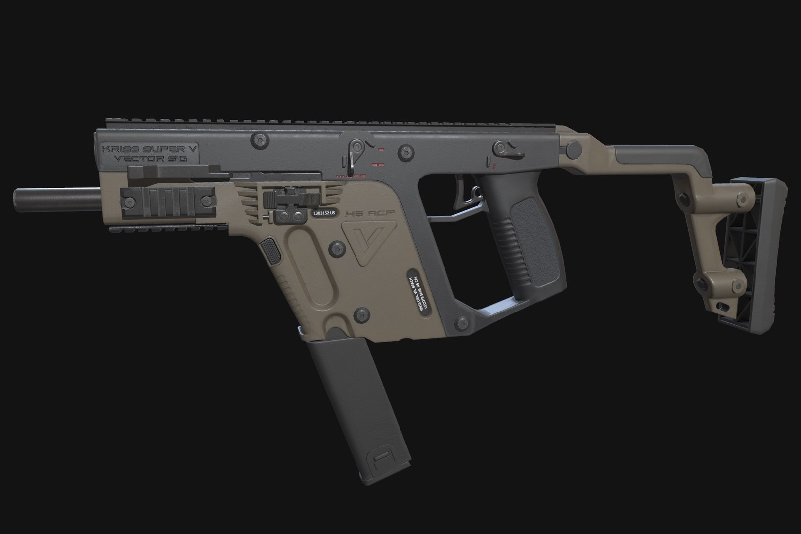 Kriss Vector 3D Model - TurboSquid 1818954