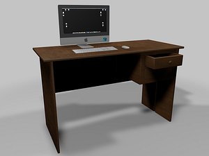 3d model office desk