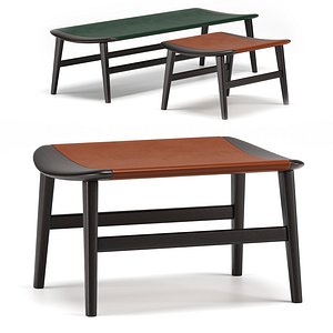 Four Fynn benches by Minotti Italia