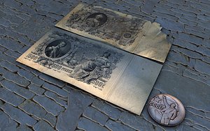 3D russian old money