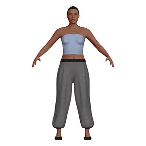 caucasian woman adult harem 3D