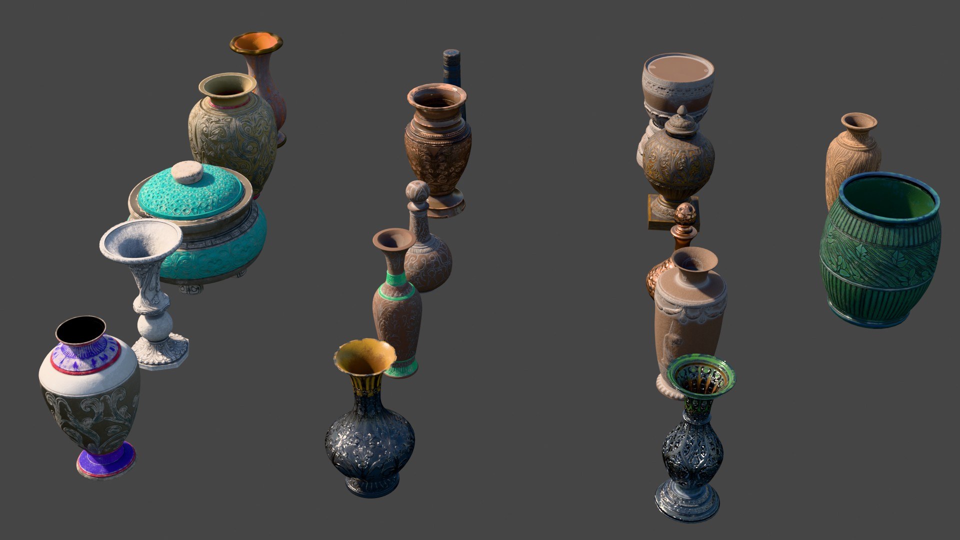 Ancient Low-Poly Ceramic Vases Asset Pack model https://p.turbosquid.com/ts-thumb/aM/5bWguc/D9/artifact_p_04/jpg/1783585436/1920x1080/fit_q87/135293de16fc847183ca67ba4ada7e1008ac5f4f/artifact_p_04.jpg