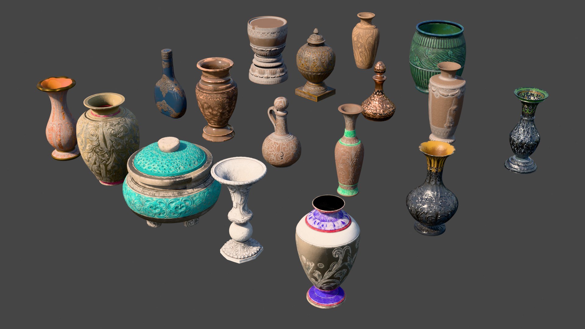 Ancient Low-Poly Ceramic Vases Asset Pack model https://p.turbosquid.com/ts-thumb/aM/5bWguc/XF/artifact_p_03/jpg/1783585383/1920x1080/fit_q87/646c96a1850db285e8360895b1afd8bff102984e/artifact_p_03.jpg