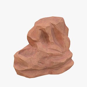 cartoon rock 3D model