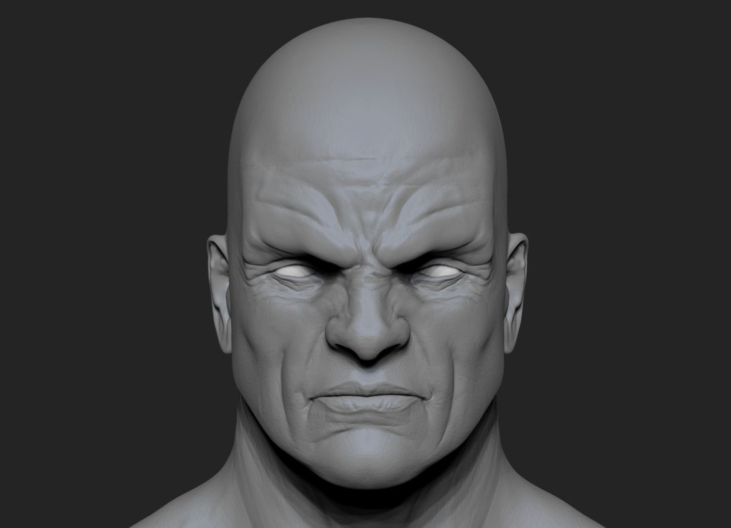 Head Unwrapped Normal 3d Model