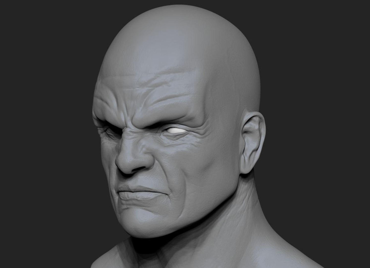 Head Unwrapped Normal 3d Model