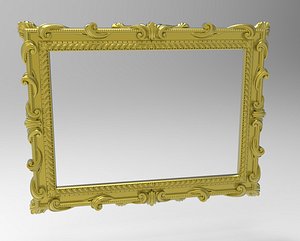 Frame Mirror Carving
