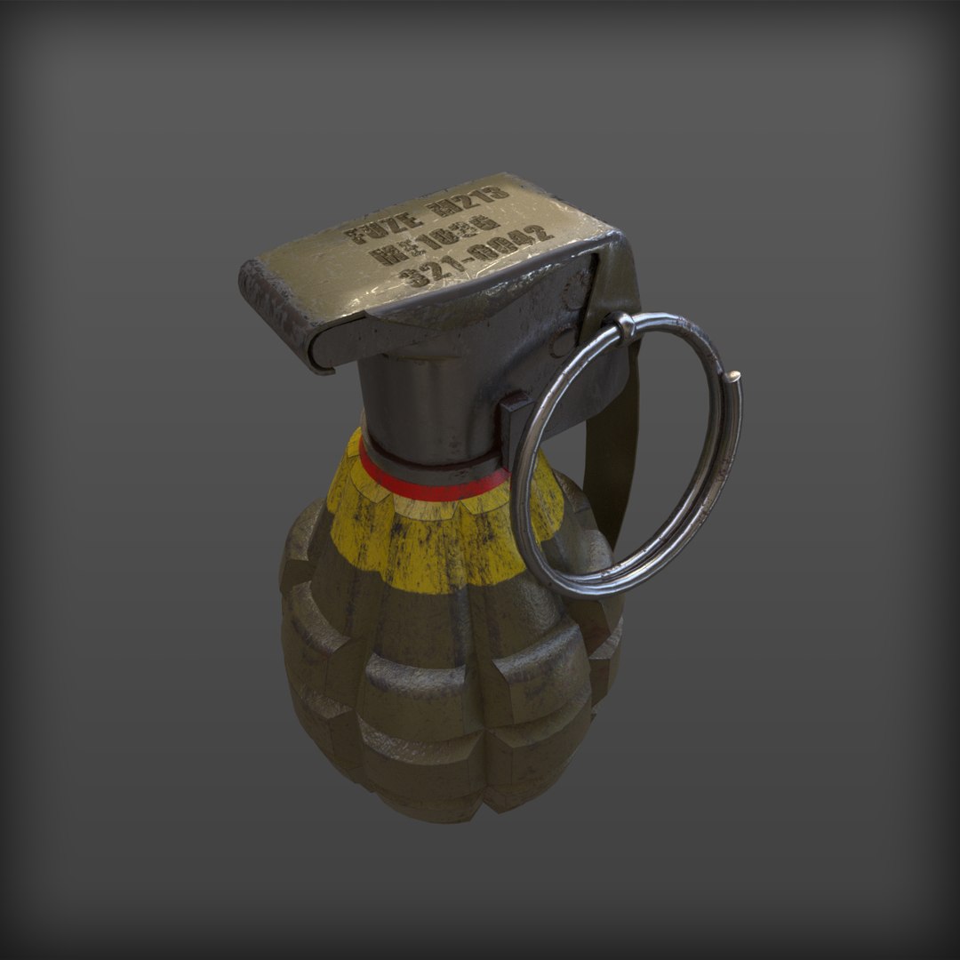 mk2 grenade 3D model https://p.turbosquid.com/ts-thumb/aM/GUU20R/hrFZ6wWX/mk2_02/png/1511815182/1920x1080/fit_q87/a540dfc96744b347578d03f35bfc085e7190ff84/mk2_02.jpg