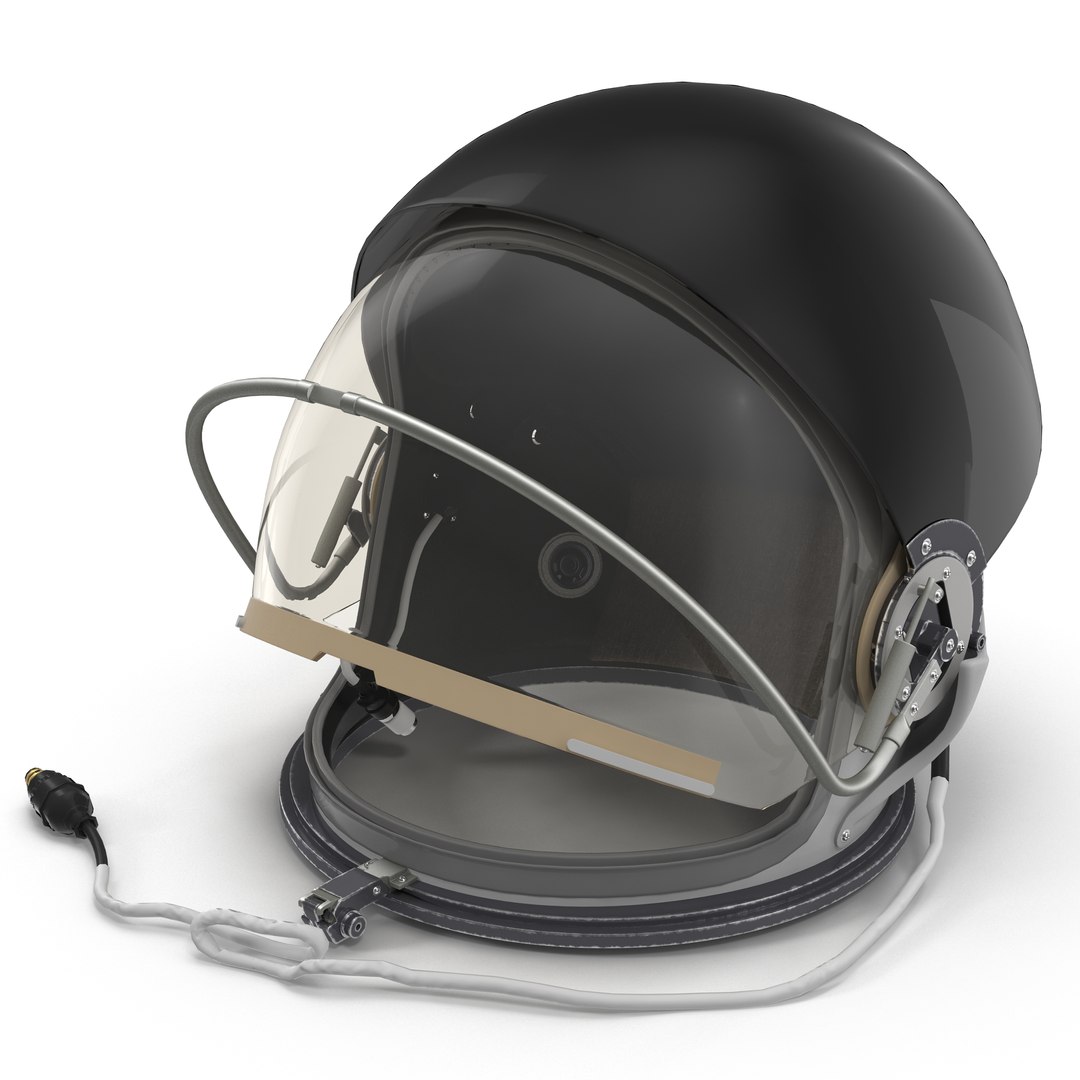 US Advanced Crew Escape Helmet Rigged 3D model preview