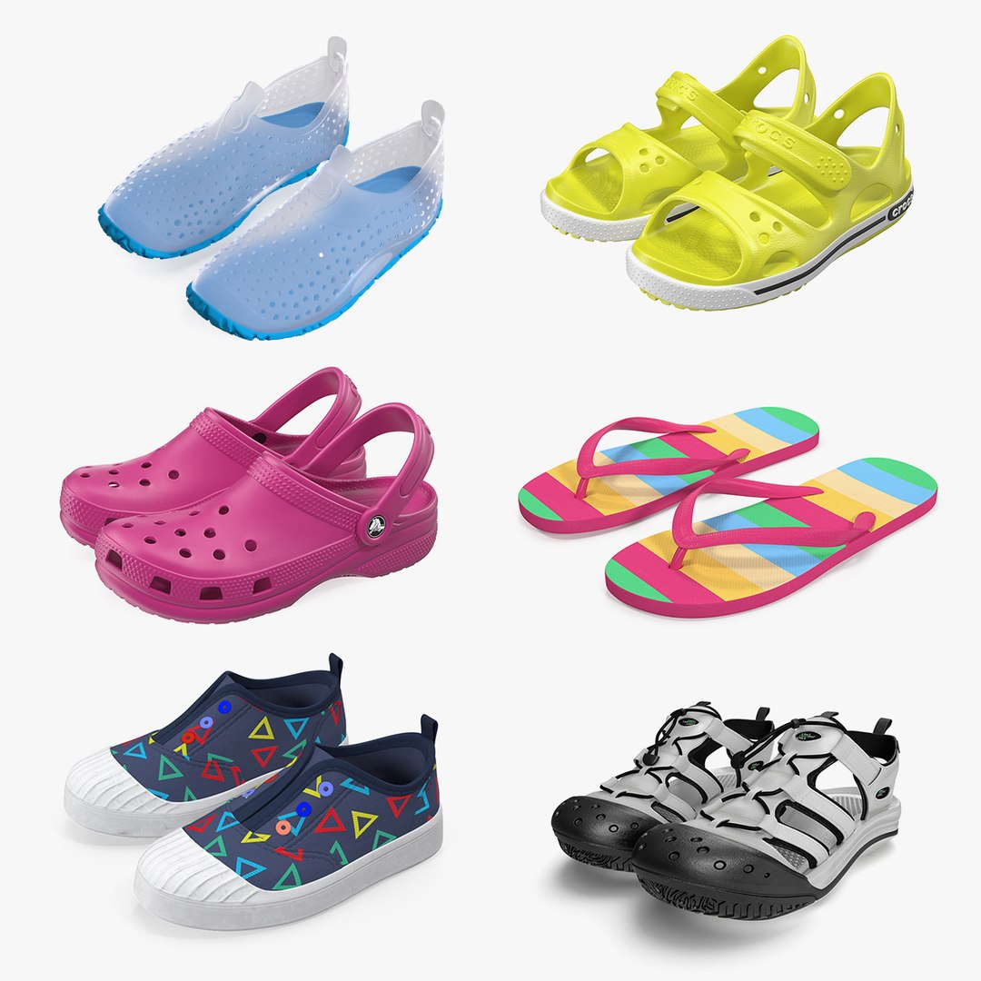Baby Shoes Collection 2 3D model preview