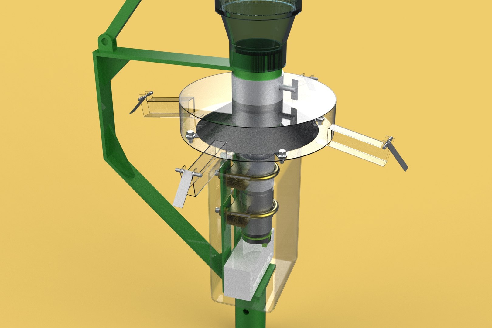 ROTARY CENTRIFUGAL FISH FEEDER SPREADER Model - TurboSquid 2222969