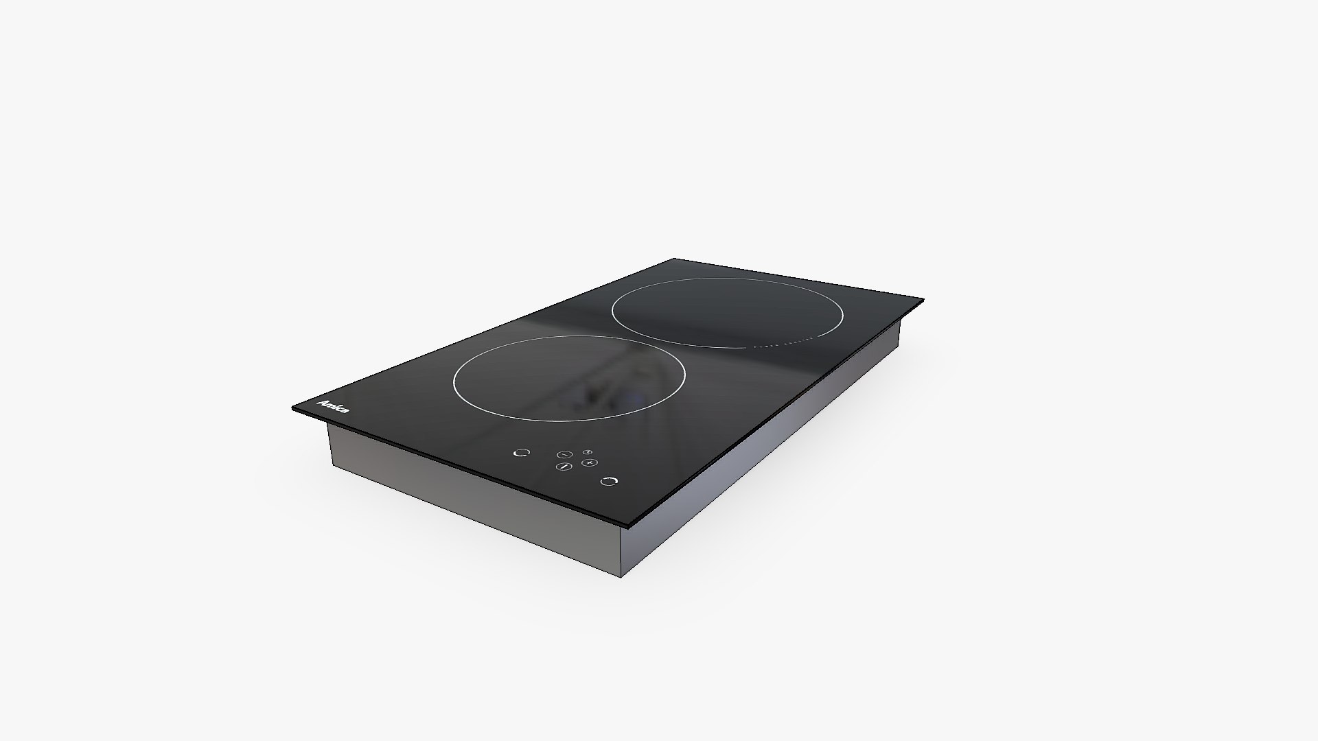 3D Induction Hob Amica PI3510U Black 2D Model TurboSquid 2018208