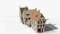 Medieval Houses Pack - 5 Low Poly Game Ready Buildings with LODs