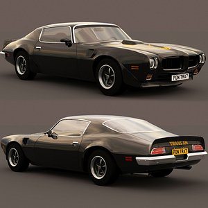 3D pontiac trans am 1973