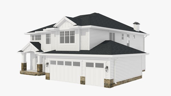 american house 3d max