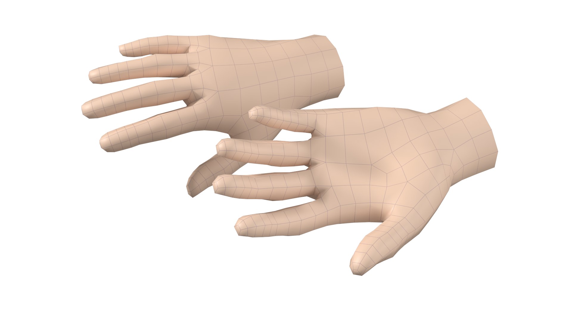 3D Female Hand Base Mesh 08 model - TurboSquid 1788876