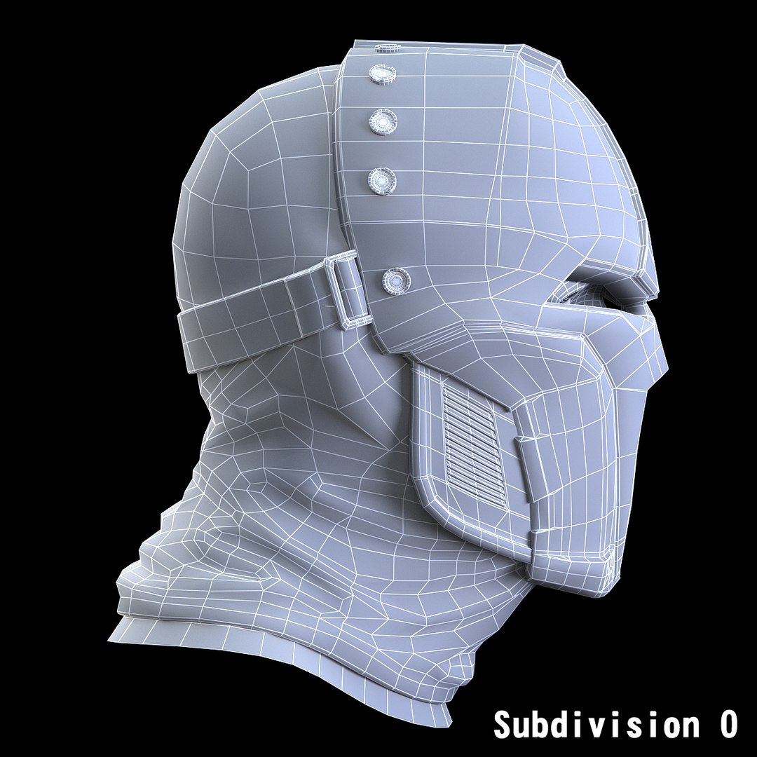 Sci-fi Mask 3d Model