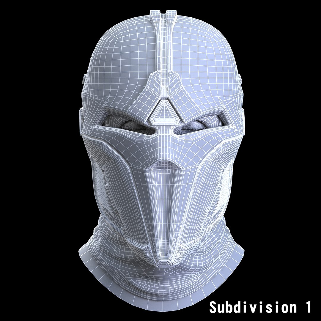 Sci-fi Mask 3d Model