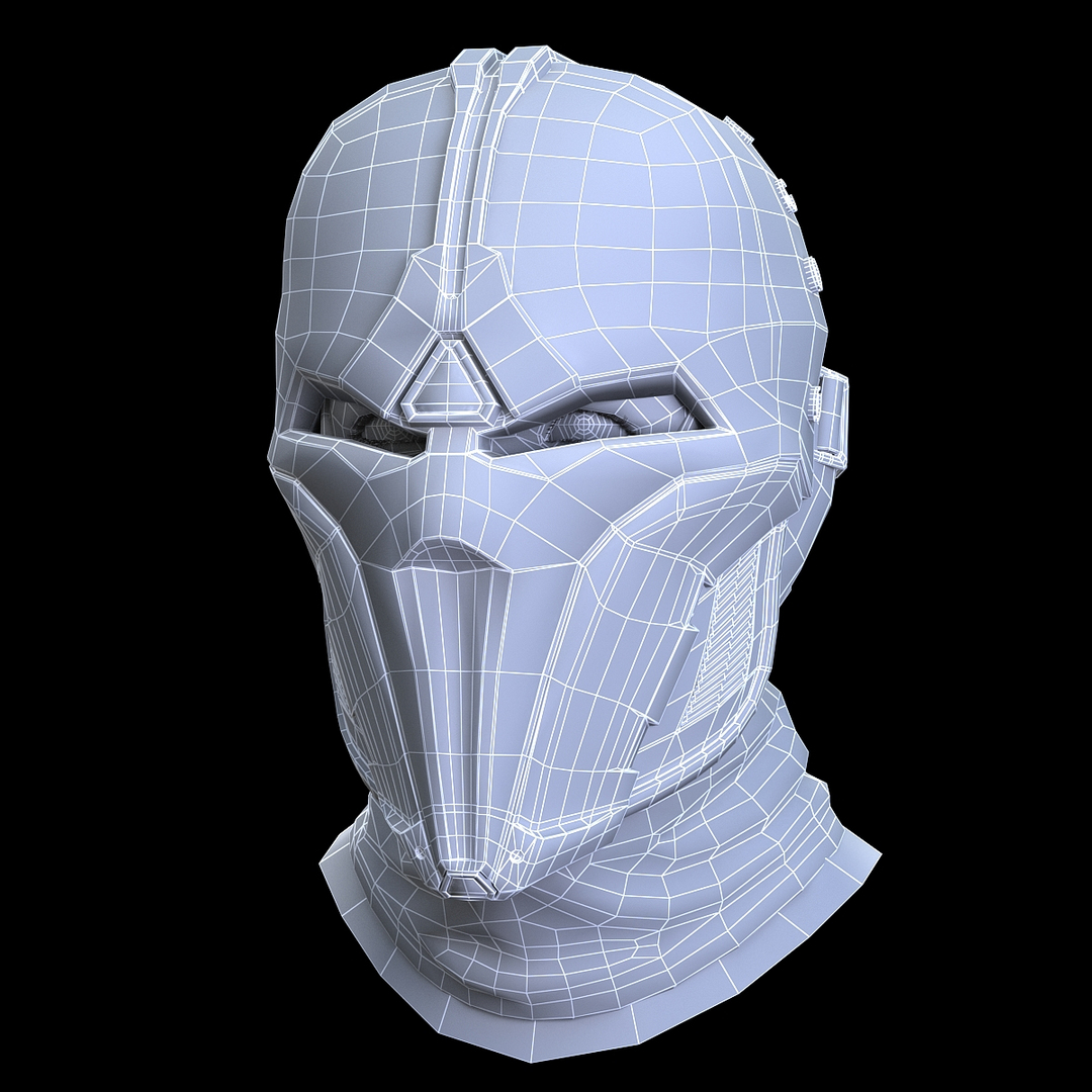 sci-fi mask 3d model
