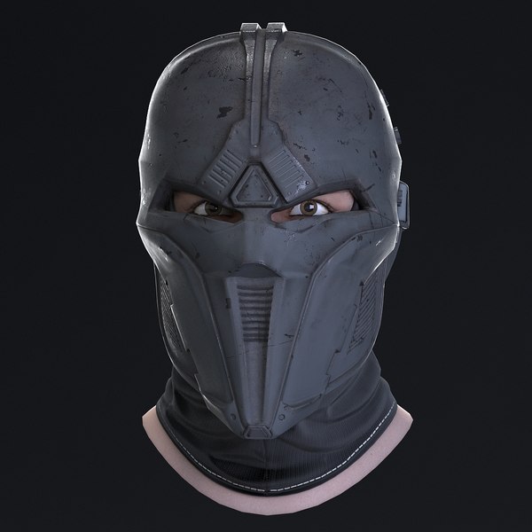 sci-fi mask 3d model