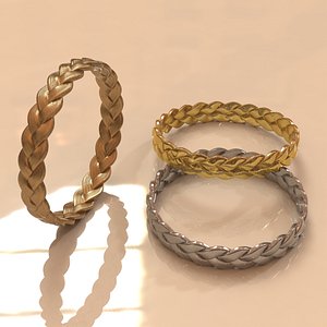braided bracelet 3d obj