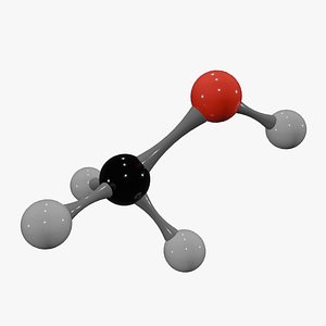 3D Methanol Molecule model