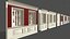 Interior basic modular elements Low-poly