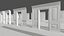 Interior basic modular elements Low-poly